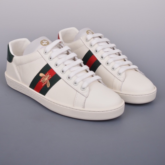 Gucci classic sports lace-up small white shoes couple style - Picture 6 of 8